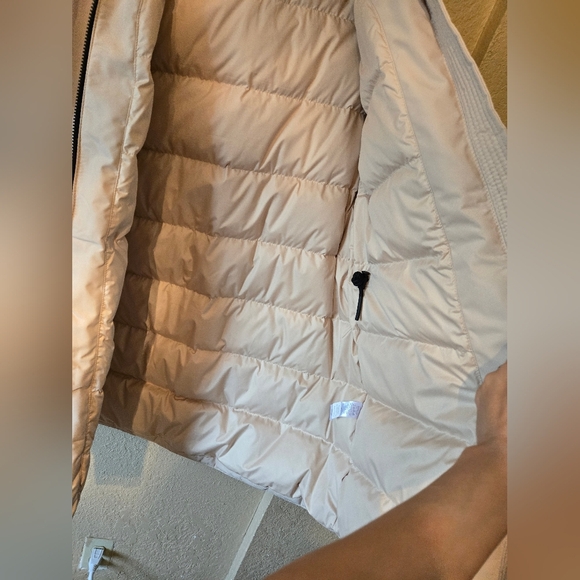 EVERLANE ReNew Military Parka Coat Cashew Beige Drawstring Hood small - Picture 12 of 16